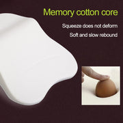 Four Seasons Breathable Memory Foam Car Lumbar Pillow Polyester Pillow (Yellow)
