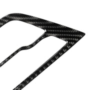 Car Carbon Fiber CD Panel Decorative Sticker for BMW 5 Series G38 528Li / 530Li / 540Li 2018