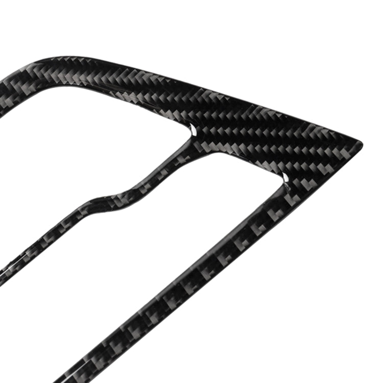 Car Carbon Fiber CD Panel Decorative Sticker for BMW 5 Series G38 528Li / 530Li / 540Li 2018