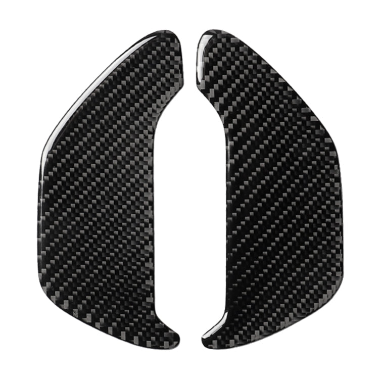 2 PCS Car Carbon Fiber Ashtray Panel Decorative Sticker for BMW 5 Series G38 528Li / 530Li / 540Li 2018