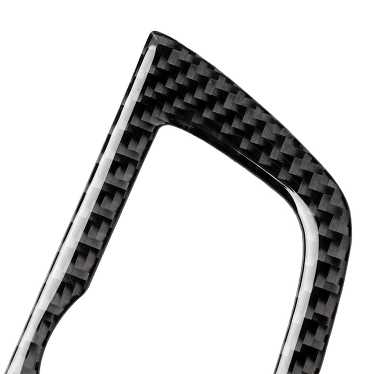 Car Carbon Fiber Headlight Switch Frame Decorative Sticker for BMW 5 Series G38 528Li / 530Li / 540Li 2018