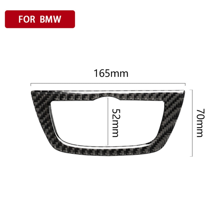 Car Carbon Fiber Headlight Switch Frame Decorative Sticker for BMW 5 Series G38 528Li / 530Li / 540Li 2018