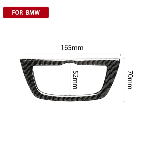 Car Carbon Fiber Headlight Switch Frame Decorative Sticker for BMW 5 Series G38 528Li / 530Li / 540Li 2018