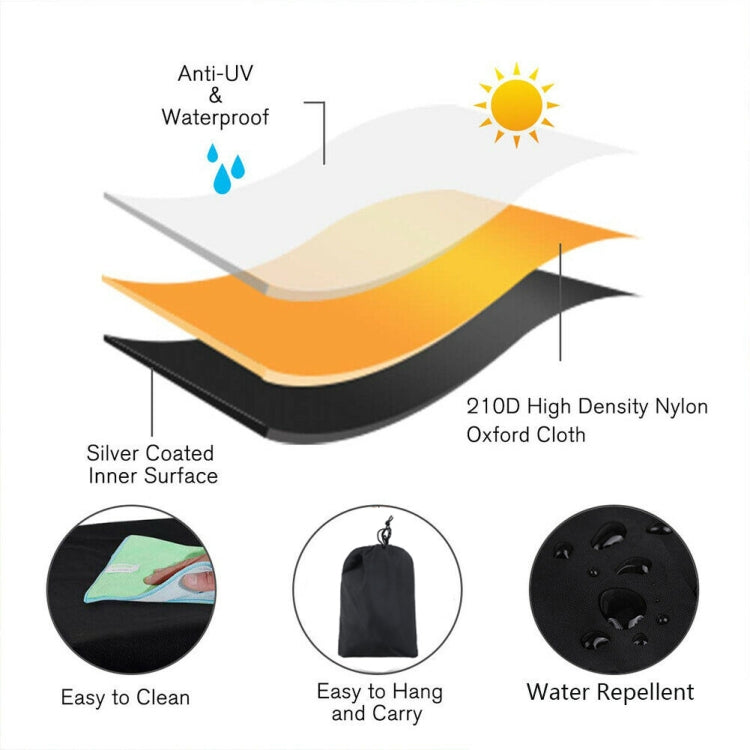 210D Oxford Cloth Water-resistant Sunscreen Scooter Tractor Car Cover, Size: M