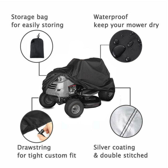 210D Oxford Cloth Water-resistant Sunscreen Scooter Tractor Car Cover, Size: M