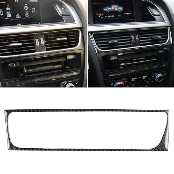 Car Carbon Fiber Air Conditioning Air Outlet Frame Decorative Sticker for Audi A4 B8 2009-2016 / A5 2008-2017 / Q5 2009-2017​, Left Drive