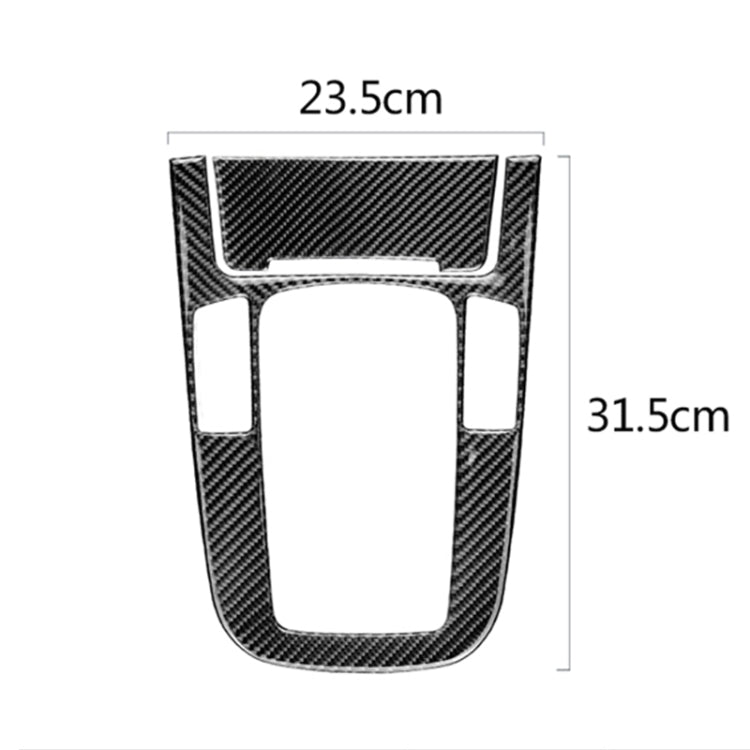 Car Carbon Fiber Gear Position Panel Decorative Sticker for Audi 2010-2018 Q5 / 2009-2016 A4L / 2009-2016 A5
