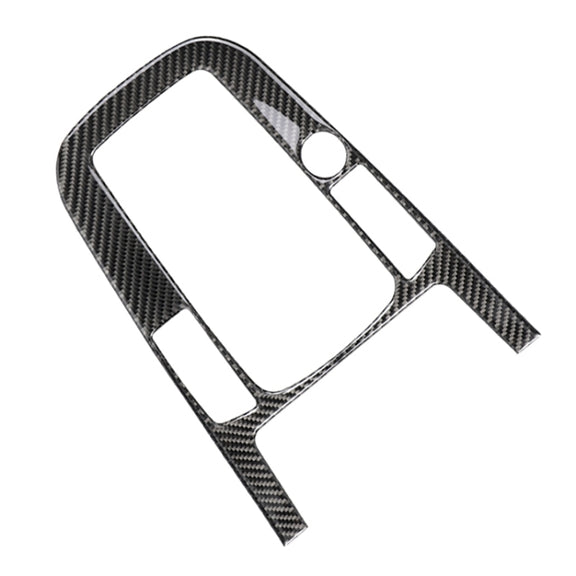 Car Carbon Fiber Gear Position Panel Decorative Sticker for Audi 2010-2018 Q5 / 2009-2016 A4L / 2009-2016 A5, Left Drive