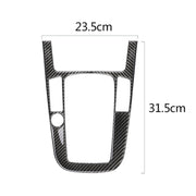 Car Carbon Fiber Gear Position Panel Decorative Sticker for Audi 2010-2018 Q5 / 2009-2016 A4L / 2009-2016 A5, Left Drive