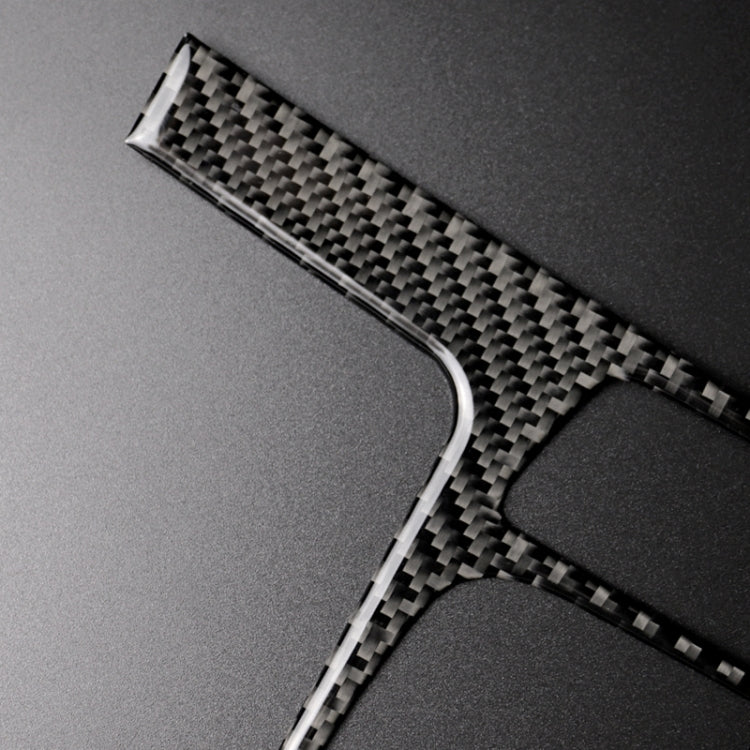Car Carbon Fiber Gear Position Panel Decorative Sticker for Audi 2010-2018 Q5 / 2009-2016 A4L / 2009-2016 A5, Left Drive