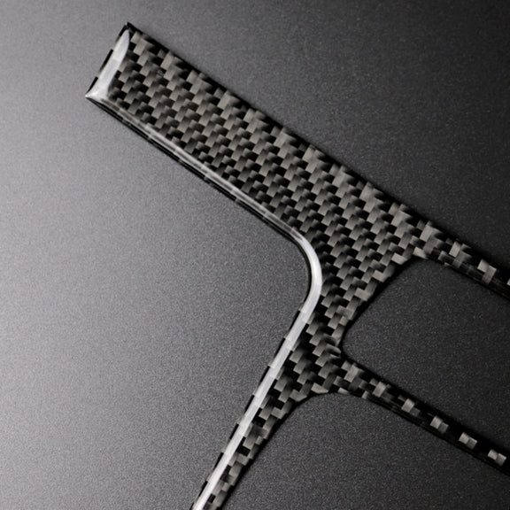Car Carbon Fiber Gear Position Panel Decorative Sticker for Audi 2010-2018 Q5 / 2009-2016 A4L / 2009-2016 A5, Left Drive