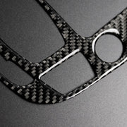 Car Carbon Fiber Gear Position Panel Decorative Sticker for Audi 2010-2018 Q5 / 2009-2016 A4L / 2009-2016 A5, Left Drive
