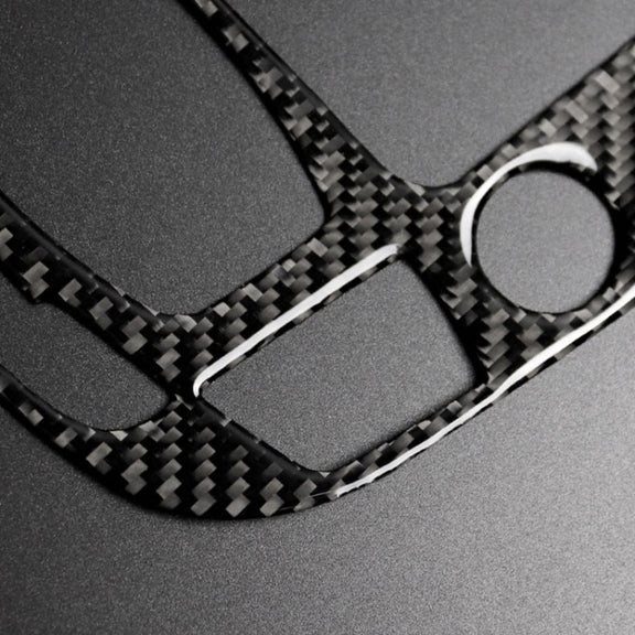 Car Carbon Fiber Gear Position Panel Decorative Sticker for Audi 2010-2018 Q5 / 2009-2016 A4L / 2009-2016 A5, Left Drive