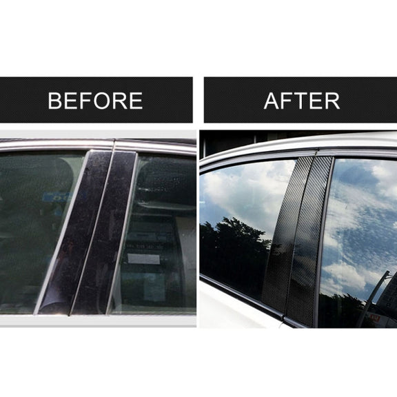 Car Carbon Fiber B Column Decorative Sticker for BMW E70 2008-2013