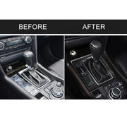 Car Carbon Fiber Left Drive Gear Frame B Decorative Sticker for Mazda Axela 2017-2018