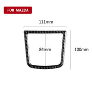 Car Carbon Fiber Central Control Sundries Frame Decorative Sticker for Mazda Axela 2013-2016
