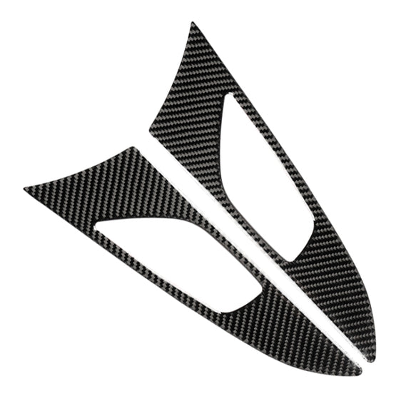 2 PCS Car Carbon Fiber Door Inner Handle Outer Frame Decorative Sticker for Mazda Axela 2014 / 2017-2018