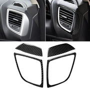 Car Carbon Fiber Right and Left Air Outlet Decorative Sticker for Mazda Axela 2014 / 2017-2018