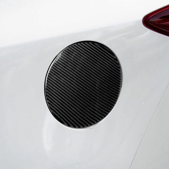 Car Carbon Fiber Fuel Tank Cap Decorative Sticker for Mazda Axela 2013-2018