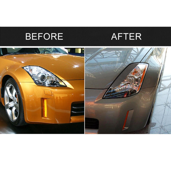 Car Carbon Fiber Light Eyebrow for 2003-2009 Nissan 350Z All Models