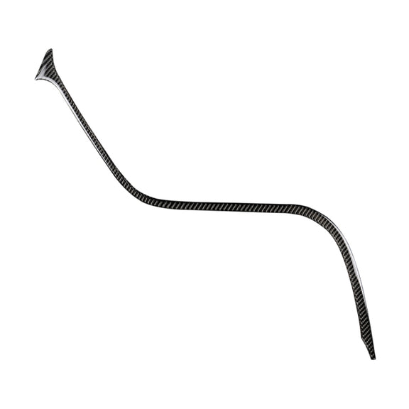 Car Carbon Fiber Central Control S Strip Decorative Sticker for Toyota Eighth Generation Camry 2018-2019, Left Drive