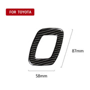 Car Carbon Fiber Seat Adjustment Decorative Sticker for Toyota Eighth Generation Camry 2018-2019, Left Drive