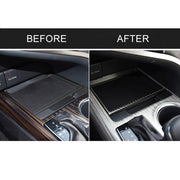 Car Carbon Fiber Storage Box U Shape Frame Decorative Sticker for Toyota Eighth Generation Camry 2018-2019