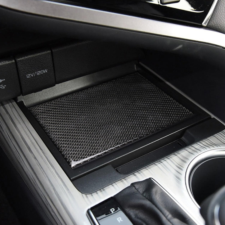 Car Carbon Fiber Storage Box Decorative Sticker for Toyota Eighth Generation Camry 2018-2019