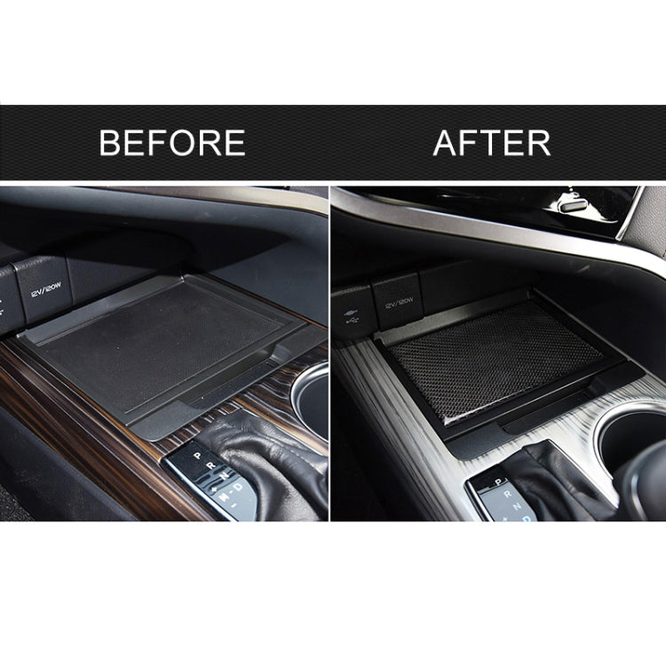 Car Carbon Fiber Storage Box Decorative Sticker for Toyota Eighth Generation Camry 2018-2019