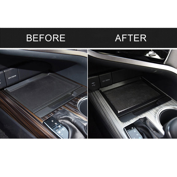 Car Carbon Fiber Storage Box Decorative Sticker for Toyota Eighth Generation Camry 2018-2019