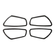 4 PCS Car Carbon Fiber Door Inner Wrist Frame Decorative Sticker for Honda Tenth Generation Civic 2016-2019