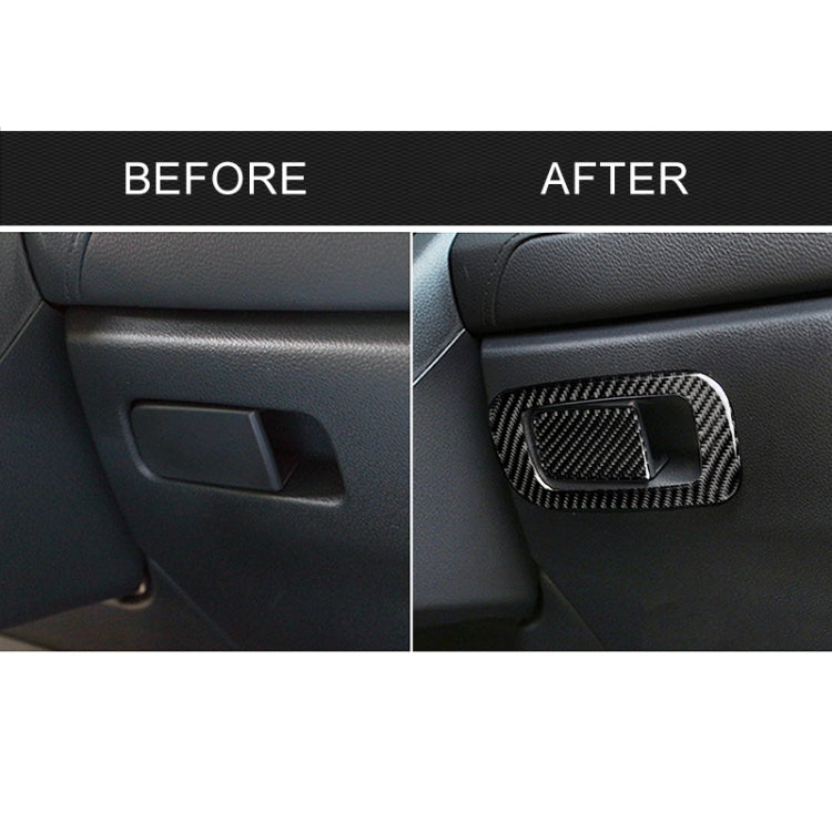 Car Carbon Fiber Storage Box Switch Decorative Sticker for Honda Tenth Generation Civic 2016-2019, Left Drive