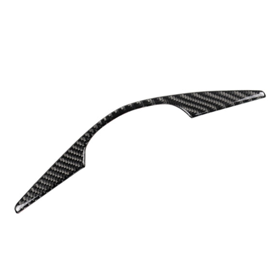 Car Carbon Fiber Steering Wheel Decorative Sticker for Cadillac XT5 2016-2017