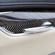 Car Carbon Fiber Door Inner Handle Wrist Panel Decorative Sticker for Cadillac XT5 2016-2017