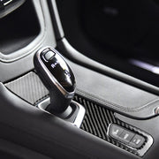 Car Carbon Fiber Gear Position Panel Decorative Sticker for Cadillac XT5 2016-2017, Left Drive