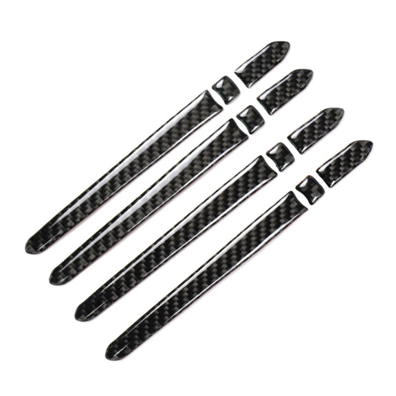 Car Carbon Fiber Outside Door Handle Decorative Sticker for Cadillac XT5 2016-2017