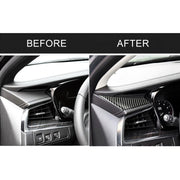Car Carbon Fiber Main Driving Triangle Decorative Sticker for Cadillac XT5 2016-2017, Left Drive