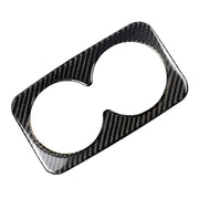 Car Carbon Fiber Rear Armrest Water Cup Decorative Sticker for Cadillac XT5 2016-2017