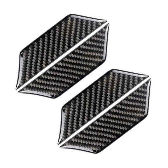 Car Carbon Fiber Door Inner Wrist Decorative Sticker for Cadillac XT5 2016-2017