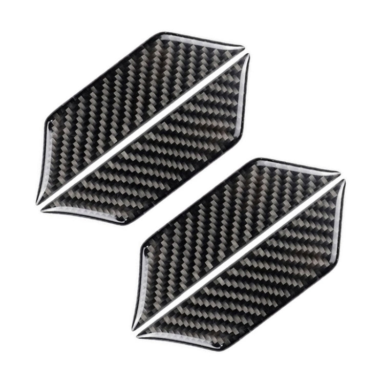 Car Carbon Fiber Door Inner Wrist Decorative Sticker for Cadillac XT5 2016-2017