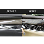 Car Carbon Fiber Door Inner Wrist Decorative Sticker for Cadillac XT5 2016-2017