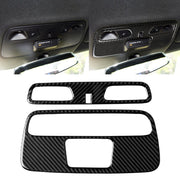 2 in 1 Car Carbon Fiber Dome Light Panel Decorative Sticker for Chevrolet Camaro 2016