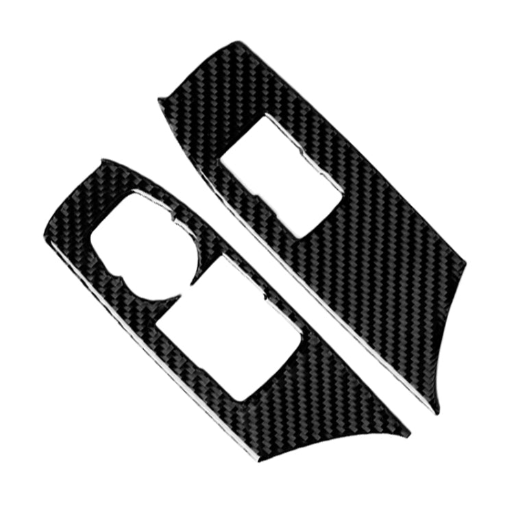 2 in 1 Car Carbon Fiber Window Lift Panel Decorative Sticker for Chevrolet Camaro 2017-2019, Left Drive