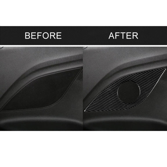 2 PCS Car Carbon Fiber Rear Horn Decorative Sticker for Chevrolet Camaro 2017-2019