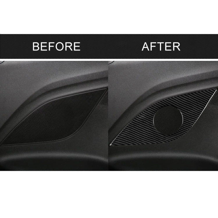 2 PCS Car Carbon Fiber Rear Horn Decorative Sticker for Chevrolet Camaro 2017-2019