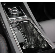 Carbon Fiber Car Water Cup Gear Frame Decorative Sticker for Jaguar F-PACE 2016-2020