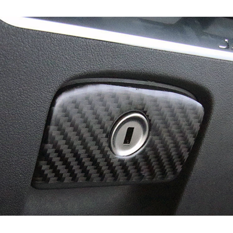 Carbon Fiber Car Storage Box Decorative Sticker for Jaguar F-PACE 2016-2020