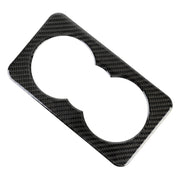 Carbon Fiber Car Rear Water Cup Frame Decorative Sticker for Jaguar F-PACE 2016-2020