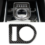 Carbon Fiber Car Gear Display Decorative Sticker for Jaguar F-PACE 2016-2020