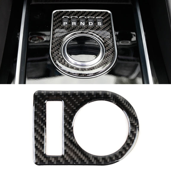 Carbon Fiber Car Gear Display Decorative Sticker for Jaguar F-PACE 2016-2020